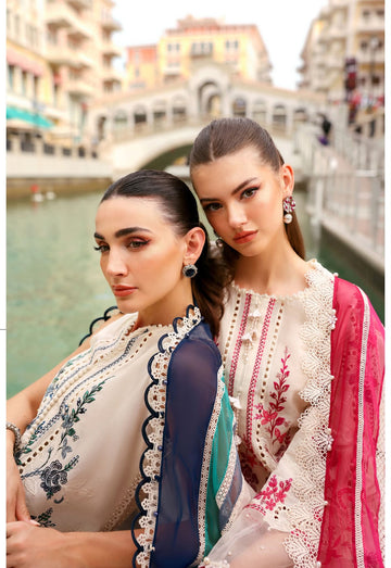 Maria B Luxury Lawn 2026 original embroidered Pakistani designer 3-piece lawn suit available at Khaslibaas.com