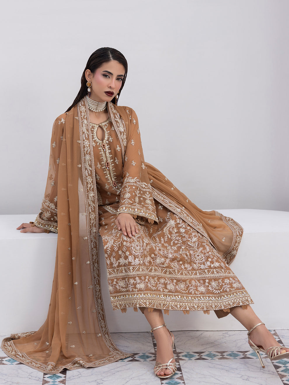 Buy Gulaal Maeri Luxury Chiffion '26 | Mirage . choose good quality brands like Maria b zainab Chottani, Hussain Rehar etc... Various Pakistani branded dresses summer fabric, elegant design, perfect for casual & formal wear also shop eid collections from khaslibaas .delivery available in UK, USA, Canada, UAE, Dubai and other countries... 