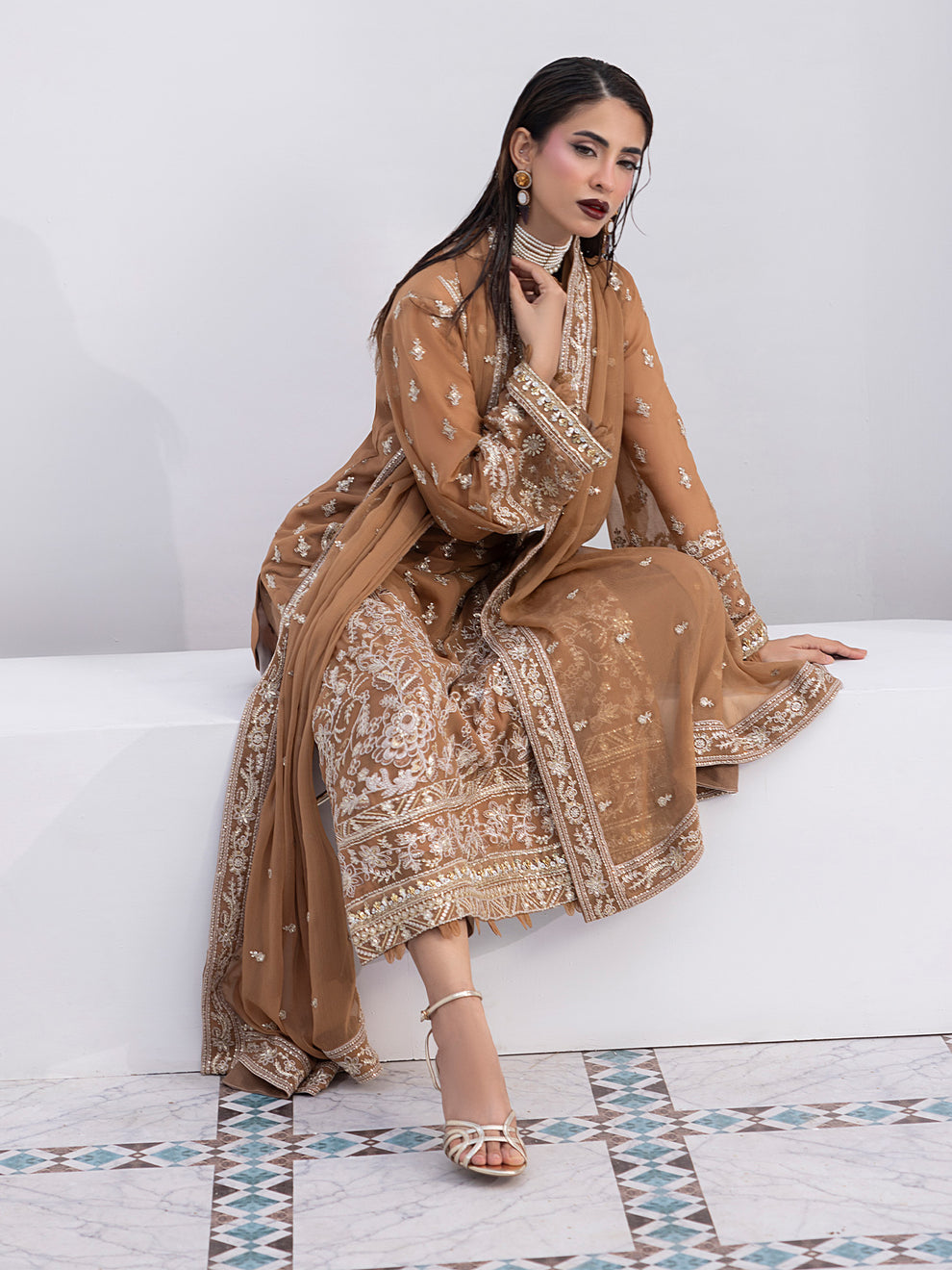 Buy Gulaal Maeri Luxury Chiffion '26 | Mirage . choose good quality brands like Maria b zainab Chottani, Hussain Rehar etc... Various Pakistani branded dresses summer fabric, elegant design, perfect for casual & formal wear also shop eid collections from khaslibaas .delivery available in UK, USA, Canada, UAE, Dubai and other countries... 