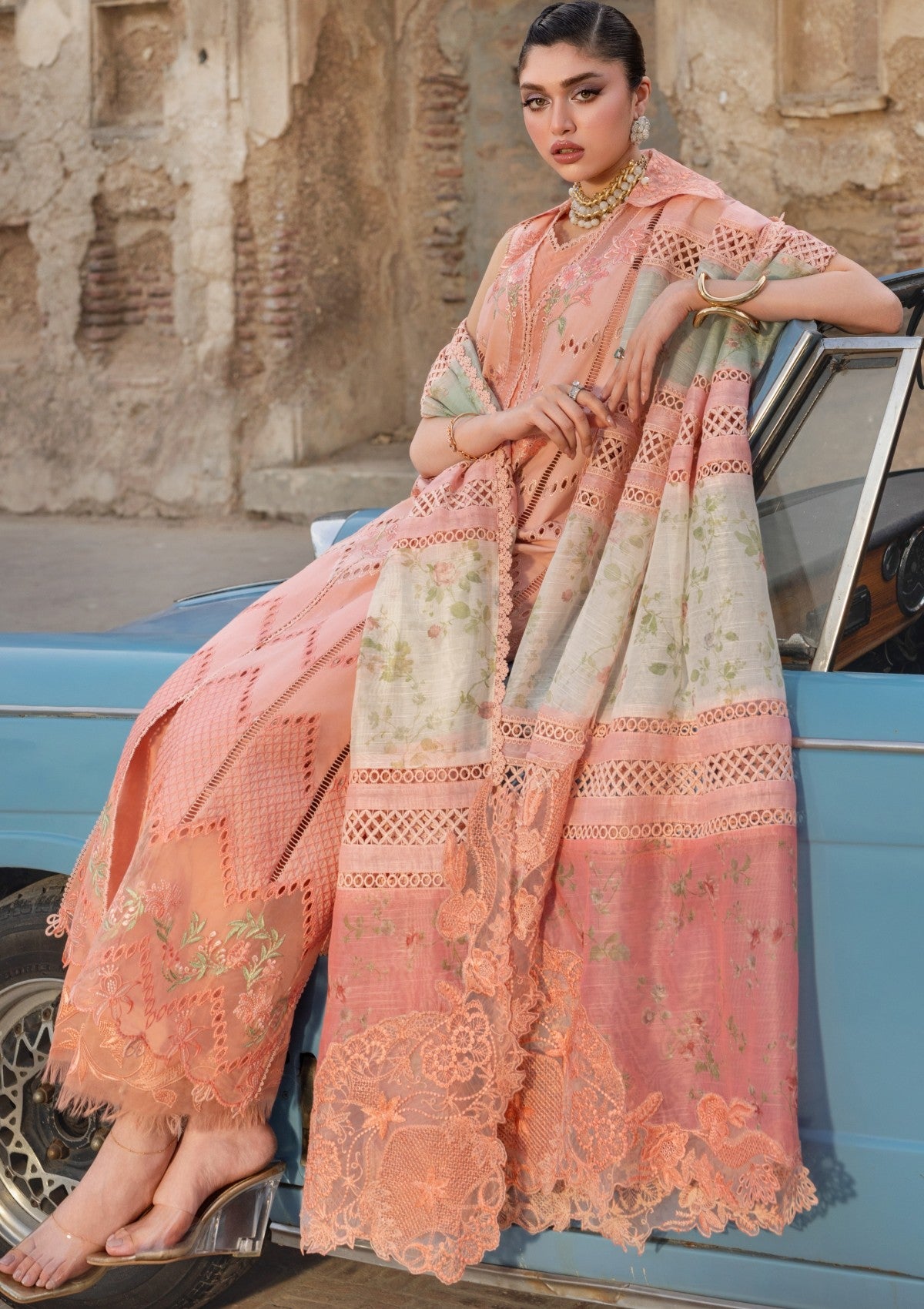 Shop from khaslibaas | Saira Shakira bloom Lawn '26 (Ambre-7A) .Buy 100% original Designer Suit like Maria b, Sobia Nazir zainab Chottani Various Pakistani brands perfect for casual & formal wear.delivery available in UK, USA, Canada, UAE, Dubai and other countries... 