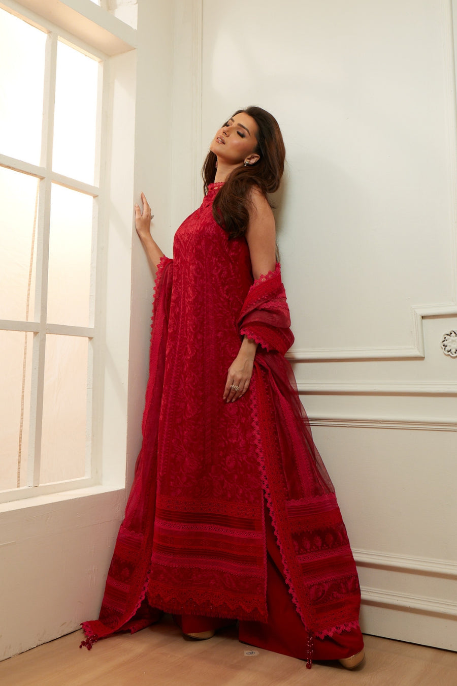 Buy from khaslibaas sobia nazir 3 piece unstitched embroidered lawn suit for women (design 9B).choose good quality brands like Maria b zainab Chottani Various Pakistani branded dresses summer fabric, elegant design, perfect for casual & formal wear.delivery available in UK, USA, Canada, UAE, Dubai and other countries... 