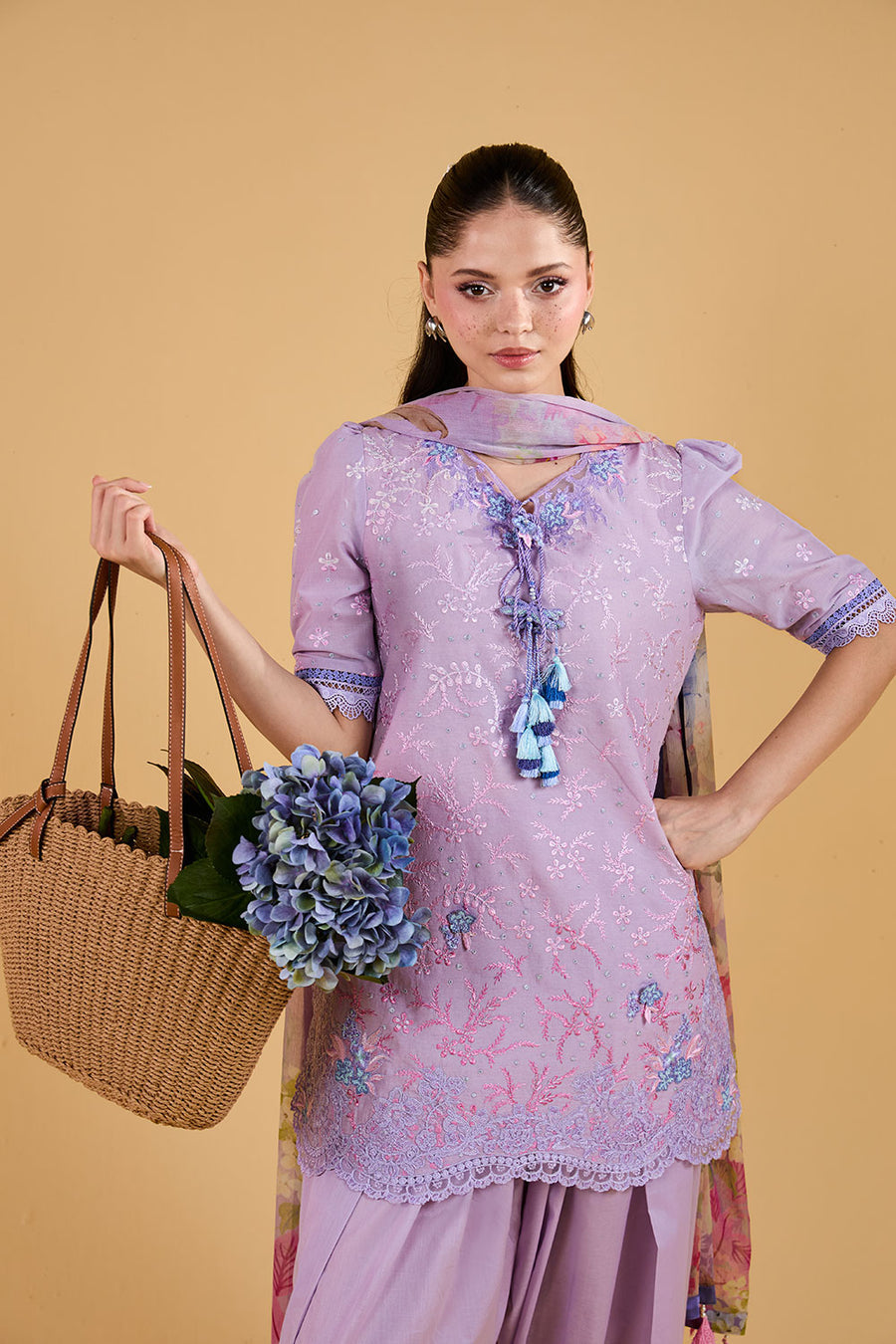 Buy from khaslibaas | sobia nazir VITAL 2026 Vol 2  | 3 piece unstitched embroidered lawn suit for women (design 1B).choose good quality brands like Maria b zainab Chottani Various Pakistani branded dresses summer fabric, elegant design, perfect for casual & formal wear.delivery available in UK, USA, Canada, UAE, Dubai and other countries... 