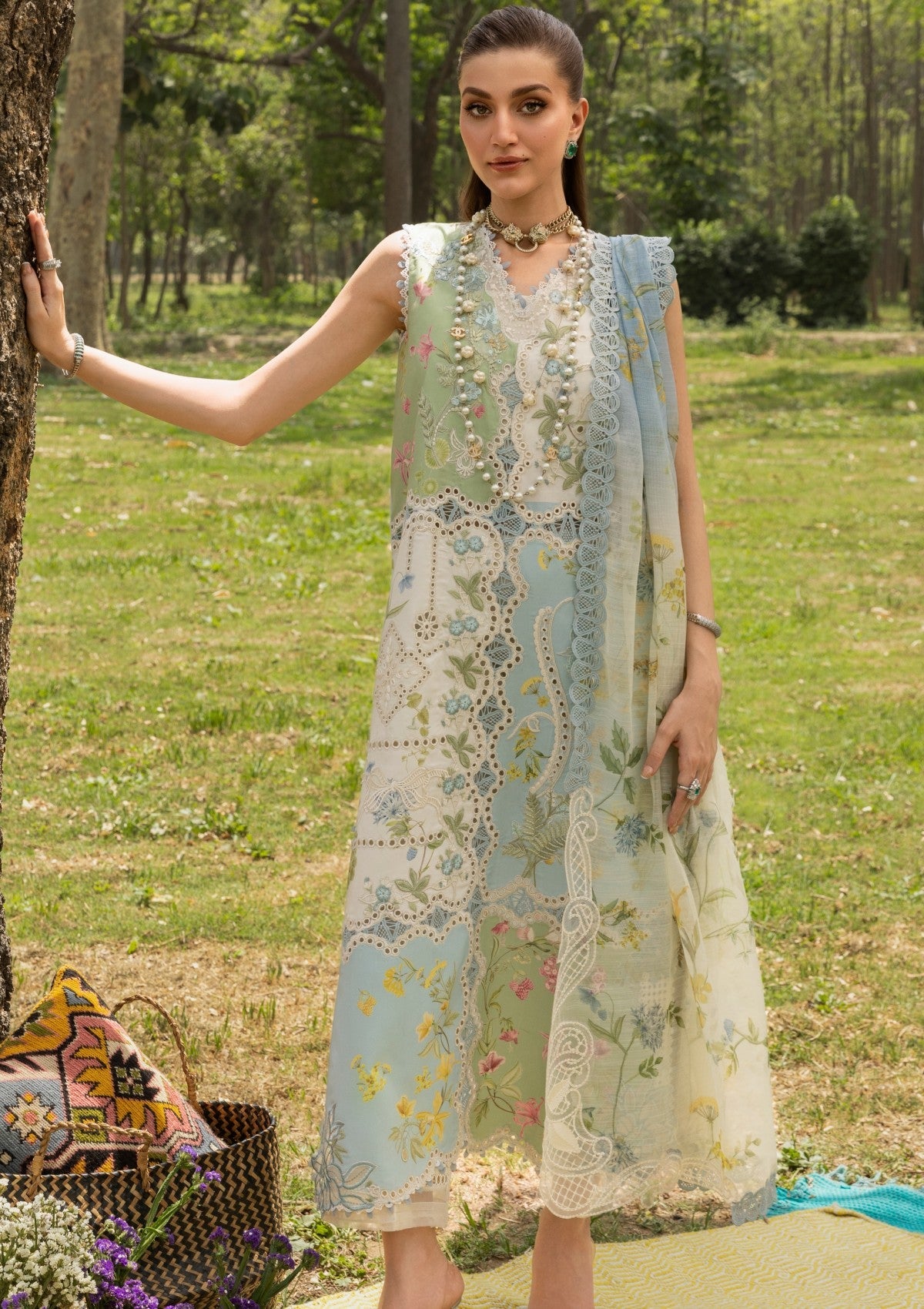 Shop from khaslibaas | Saira Shakira bloom Lawn '26 (Lana-3A) .Buy 100% original Designer Suit like Maria b, Sobia Nazir zainab Chottani Various Pakistani brands perfect for casual & formal wear.delivery available in UK, USA, Canada, UAE, Dubai and other countries... 