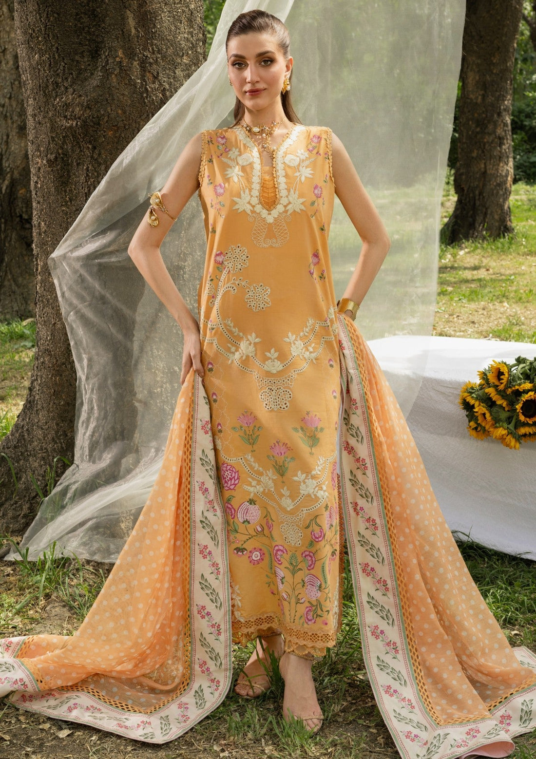 Shop from khaslibaas | Saira Shakira bloom Lawn '26 (lily-2A) .Buy 100% original Designer Suit like Maria b, Sobia Nazir zainab Chottani Various Pakistani brands perfect for casual & formal wear.delivery available in UK, USA, Canada, UAE, Dubai and other countries... 