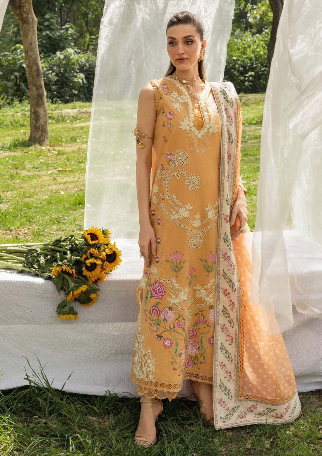 Shop from khaslibaas | Saira Shakira bloom Lawn '26 (lily-2A) .Buy 100% original Designer Suit like Maria b, Sobia Nazir zainab Chottani Various Pakistani brands perfect for casual & formal wear.delivery available in UK, USA, Canada, UAE, Dubai and other countries... 
