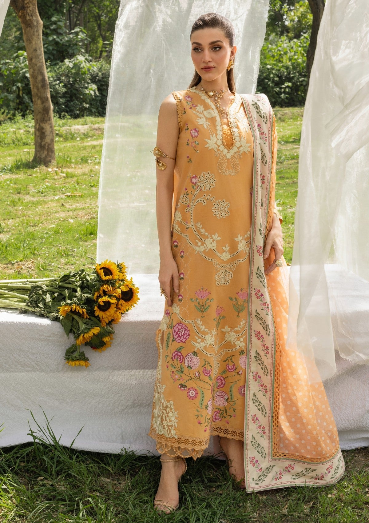 Shop from khaslibaas | Saira Shakira bloom Lawn '26 (lily-2A) .Buy 100% original Designer Suit like Maria b, Sobia Nazir zainab Chottani Various Pakistani brands perfect for casual & formal wear.delivery available in UK, USA, Canada, UAE, Dubai and other countries... 