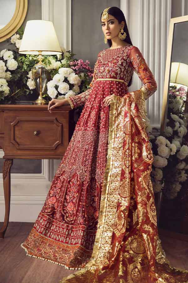 Buy Ezra EZ#06 (Naghma) Wedding Collection`22 | FESTIVE Dress 2026.choose good quality brands like Maria b zainab Chottani, Hussain Rehar etc... Various Pakistani branded dresses summer fabric, elegant design, perfect for casual & formal wear also shop eid collections from khaslibaas .delivery available in UK, USA, Canada, UAE, Dubai and other countries... 