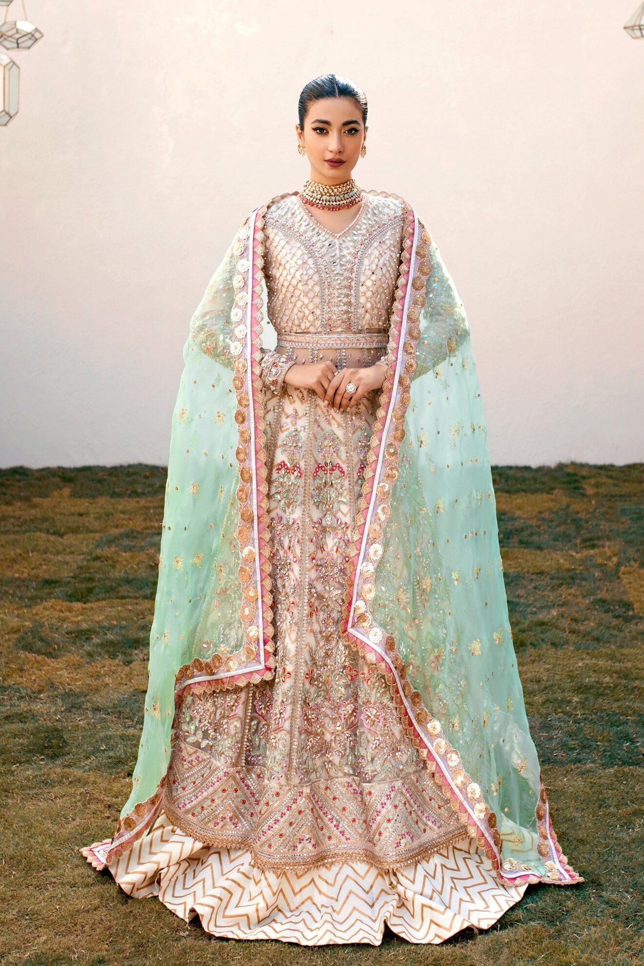 Buy Ezra sage Hand Embellished Wedding Collection | FESTIVE Dress 2026.choose good quality brands like Maria b zainab Chottani, Hussain Rehar etc... Various Pakistani branded dresses summer fabric, elegant design, perfect for casual & formal wear also shop eid collections from khaslibaas .delivery available in UK, USA, Canada, UAE, Dubai and other countries... 