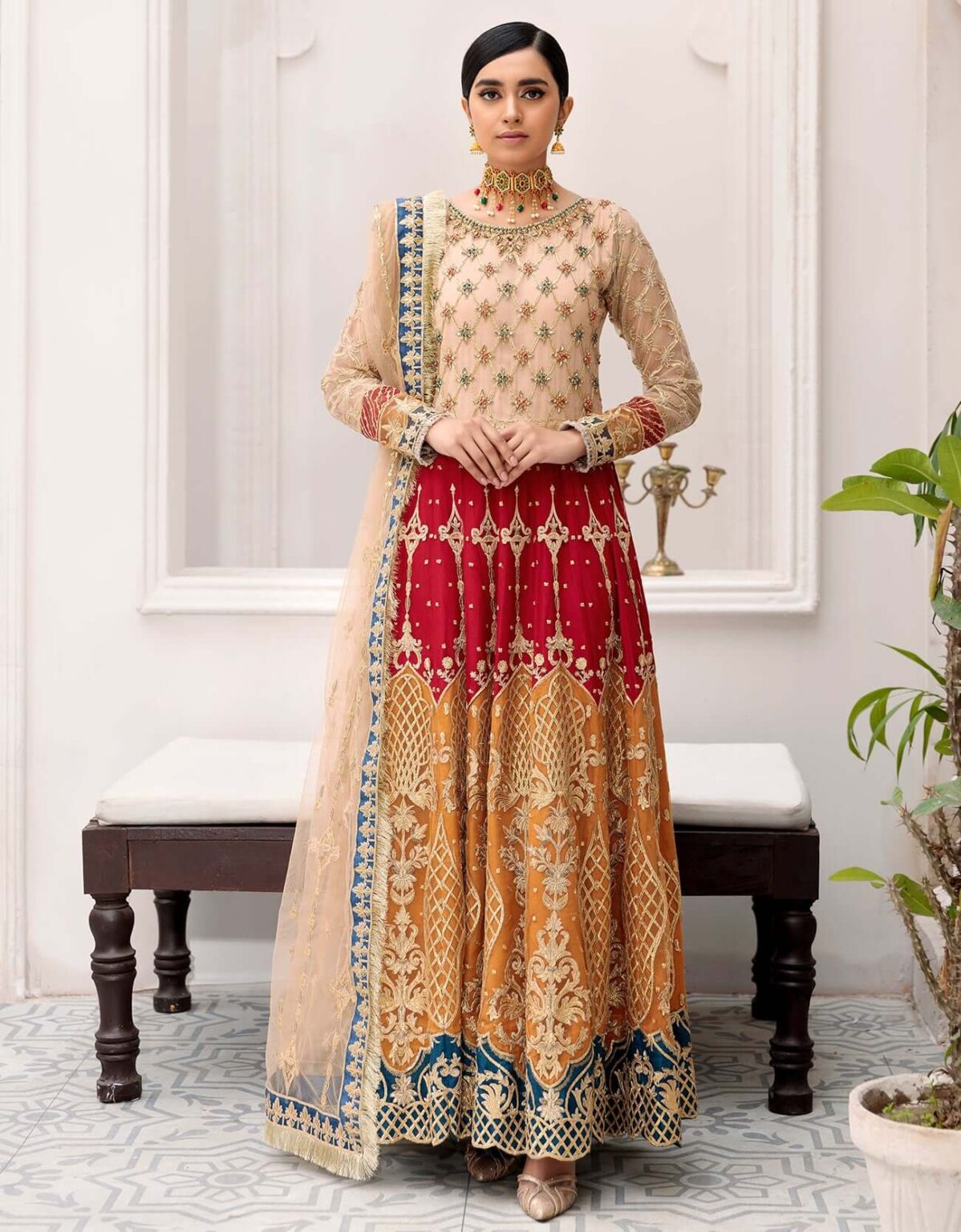 Buy Emaan Adeel BL#301 Belle Robe`22 | FESTIVE Dress 2026.choose good quality brands like Maria b zainab Chottani, Hussain Rehar etc... Various Pakistani branded dresses summer fabric, elegant design, perfect for casual & formal wear also shop eid collections from khaslibaas .delivery available in UK, USA, Canada, UAE, Dubai and other countries... 
