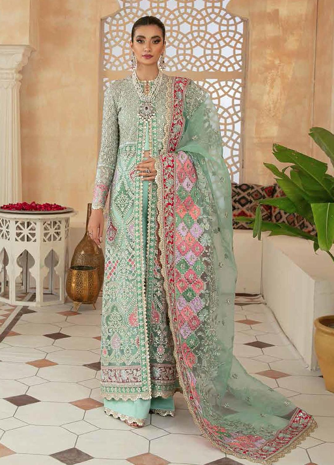 Buy Marwa By Maryam Hussain (02-MEHR) Wedding Collection. choose good quality brands like Maria b zainab Chottani, Hussain Rehar etc... Various Pakistani branded dresses summer fabric, elegant design, perfect for casual & formal wear also shop eid collections from khaslibaas .delivery available in UK, USA, Canada, UAE, Dubai and other countries... 