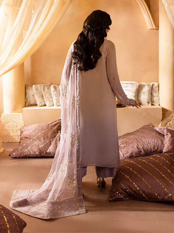 Buy Nureh MK-06 Mukeshkari Embroidered Chiffon. choose good quality brands like Maria b zainab Chottani, Hussain Rehar etc... Various Pakistani branded dresses summer fabric, elegant design, perfect for casual & formal wear also shop eid collections from khaslibaas .delivery available in UK, USA, Canada, UAE, Dubai and other countries... 
