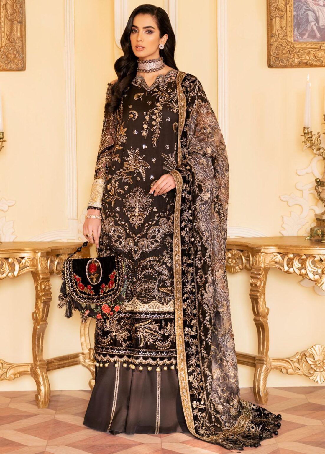 Buy NUREH NL-48 The Royal Palace Luxury Formal. choose good quality brands like Maria b zainab Chottani, Hussain Rehar etc... Various Pakistani branded dresses summer fabric, elegant design, perfect for casual & formal wear also shop eid collections from khaslibaas .delivery available in UK, USA, Canada, UAE, Dubai and other countries... 