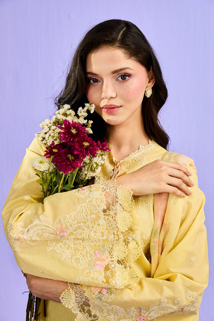 Buy from khaslibaas | sobia nazir VITAL 2026 Vol 2  | 3 piece unstitched embroidered lawn suit for women (design 2A).choose good quality brands like Maria b zainab Chottani Various Pakistani branded dresses summer fabric, elegant design, perfect for casual & formal wear.delivery available in UK, USA, Canada, UAE, Dubai and other countries... 