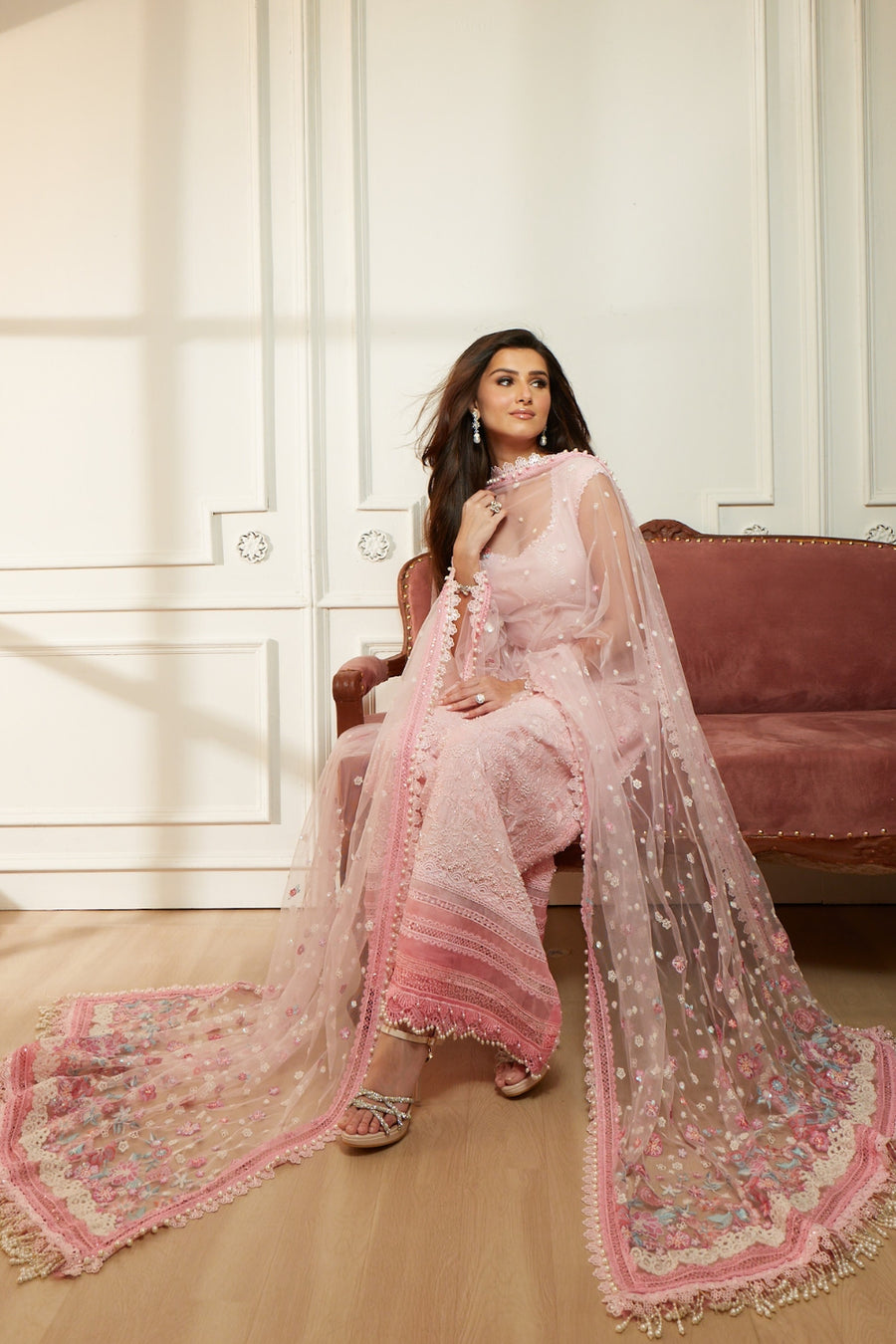Buy from khaslibaas | sobia nazir Luxury Lawn Eid 2026 | 3 piece unstitched embroidered lawn suit for women (design 7B).choose good quality brands like Maria b zainab Chottani Various Pakistani branded dresses summer fabric, elegant design, perfect for casual & formal wear.delivery available in UK, USA, Canada, UAE, Dubai and other countries... 