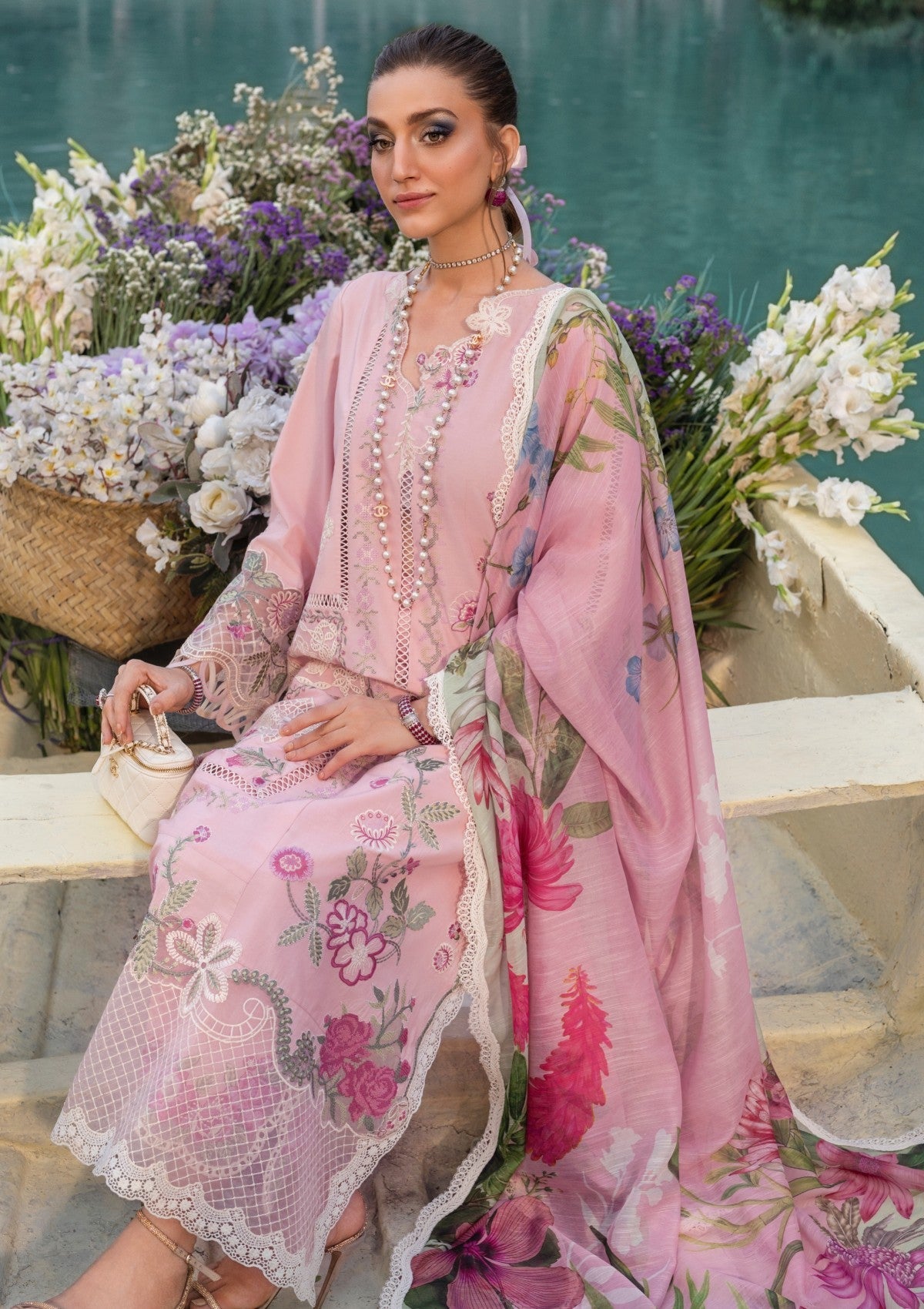 Shop from khaslibaas | Saira Shakira bloom Lawn '26 (Iris-8A) .Buy 100% original Designer Suit like Maria b, Sobia Nazir zainab Chottani Various Pakistani brands perfect for casual & formal wear.delivery available in UK, USA, Canada, UAE, Dubai and other countries... 