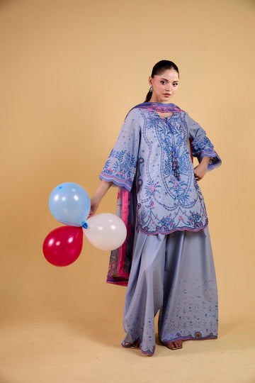 Buy from khaslibaas | sobia nazir VITAL 2026 Vol 2  | 3 piece unstitched embroidered lawn suit for women (design 3A).choose good quality brands like Maria b zainab Chottani Various Pakistani branded dresses summer fabric, elegant design, perfect for casual & formal wear.delivery available in UK, USA, Canada, UAE, Dubai and other countries... 