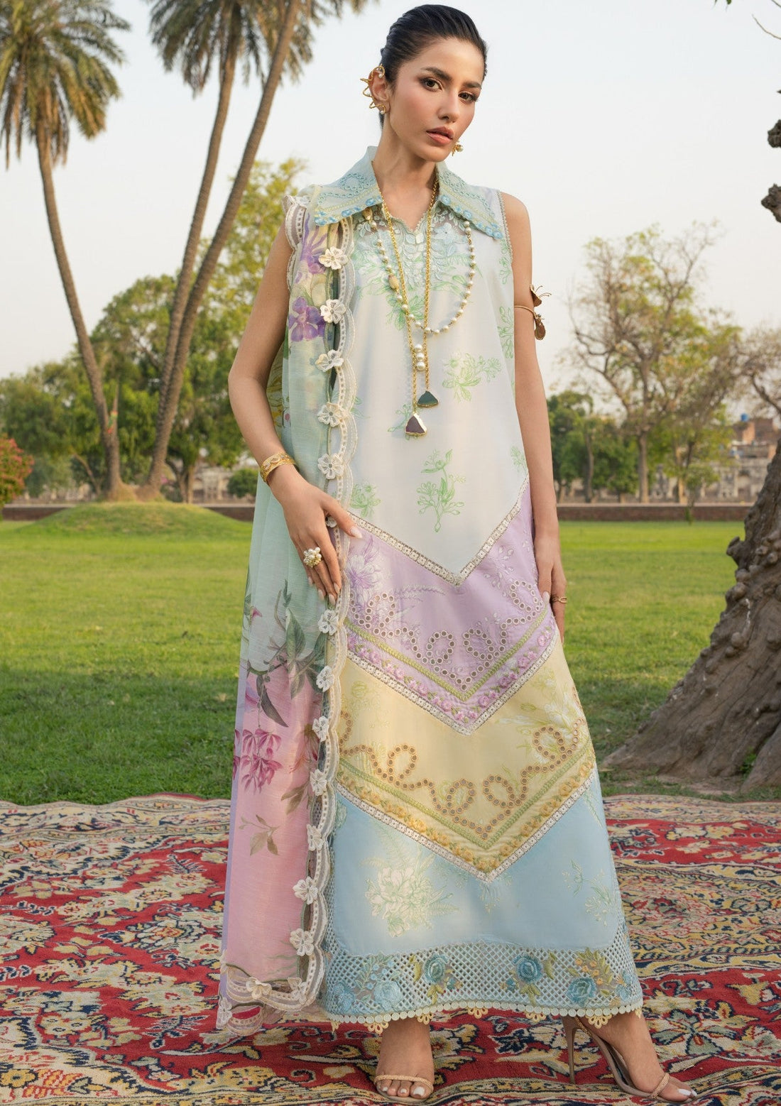 Shop from khaslibaas | Saira Shakira bloom Lawn '26 (Ava-1A) .Buy 100% original Designer Suit like Maria b, Sobia Nazir zainab Chottani Various Pakistani brands perfect for casual & formal wear.delivery available in UK, USA, Canada, UAE, Dubai and other countries... 