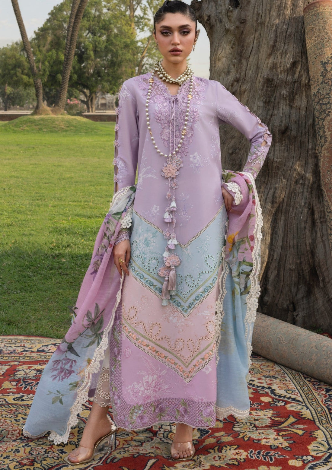 Shop from khaslibaas | Saira Shakira bloom Lawn '26 (Ava-1B) .Buy 100% original Designer Suit like Maria b, Sobia Nazir zainab Chottani Various Pakistani brands perfect for casual & formal wear.delivery available in UK, USA, Canada, UAE, Dubai and other countries... 