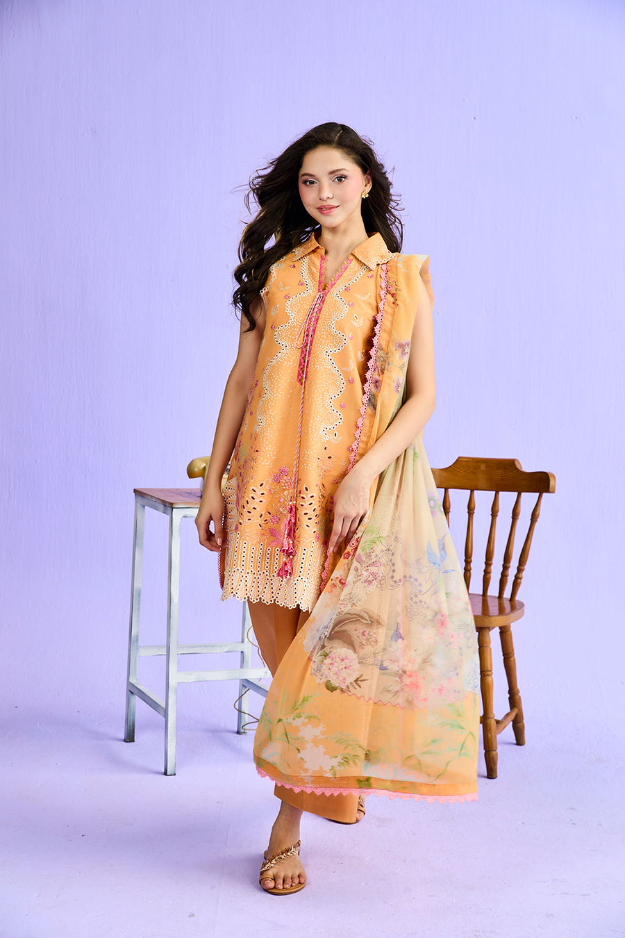 Buy from khaslibaas | sobia nazir VITAL 2026 Vol 2  | 3 piece unstitched embroidered lawn suit for women (design 4A).choose good quality brands like Maria b zainab Chottani Various Pakistani branded dresses summer fabric, elegant design, perfect for casual & formal wear.delivery available in UK, USA, Canada, UAE, Dubai and other countries... 