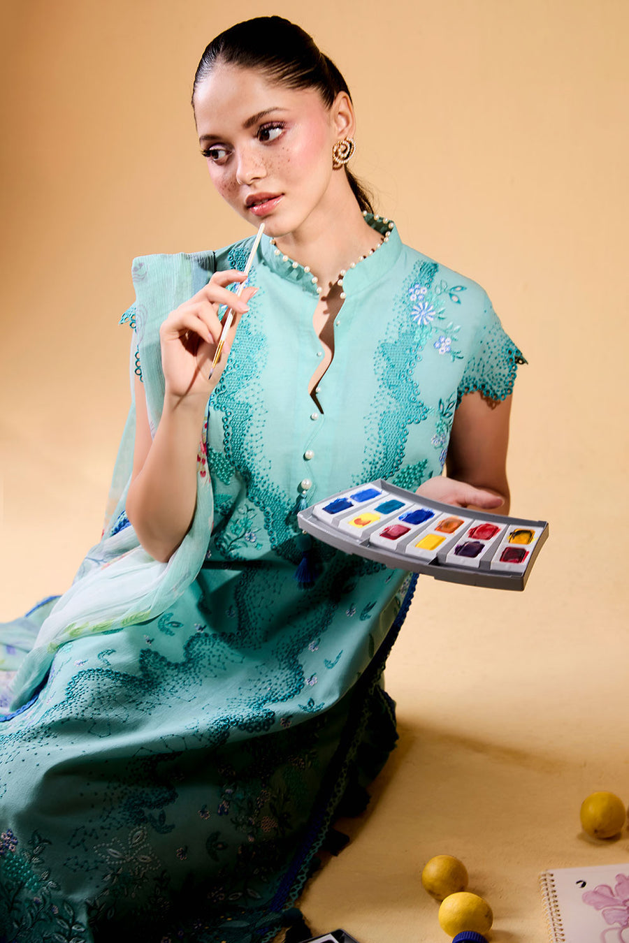 Buy from khaslibaas | sobia nazir VITAL 2026 Vol 2  | 3 piece unstitched embroidered lawn suit for women (design 4B).choose good quality brands like Maria b zainab Chottani Various Pakistani branded dresses summer fabric, elegant design, perfect for casual & formal wear.delivery available in UK, USA, Canada, UAE, Dubai and other countries... 