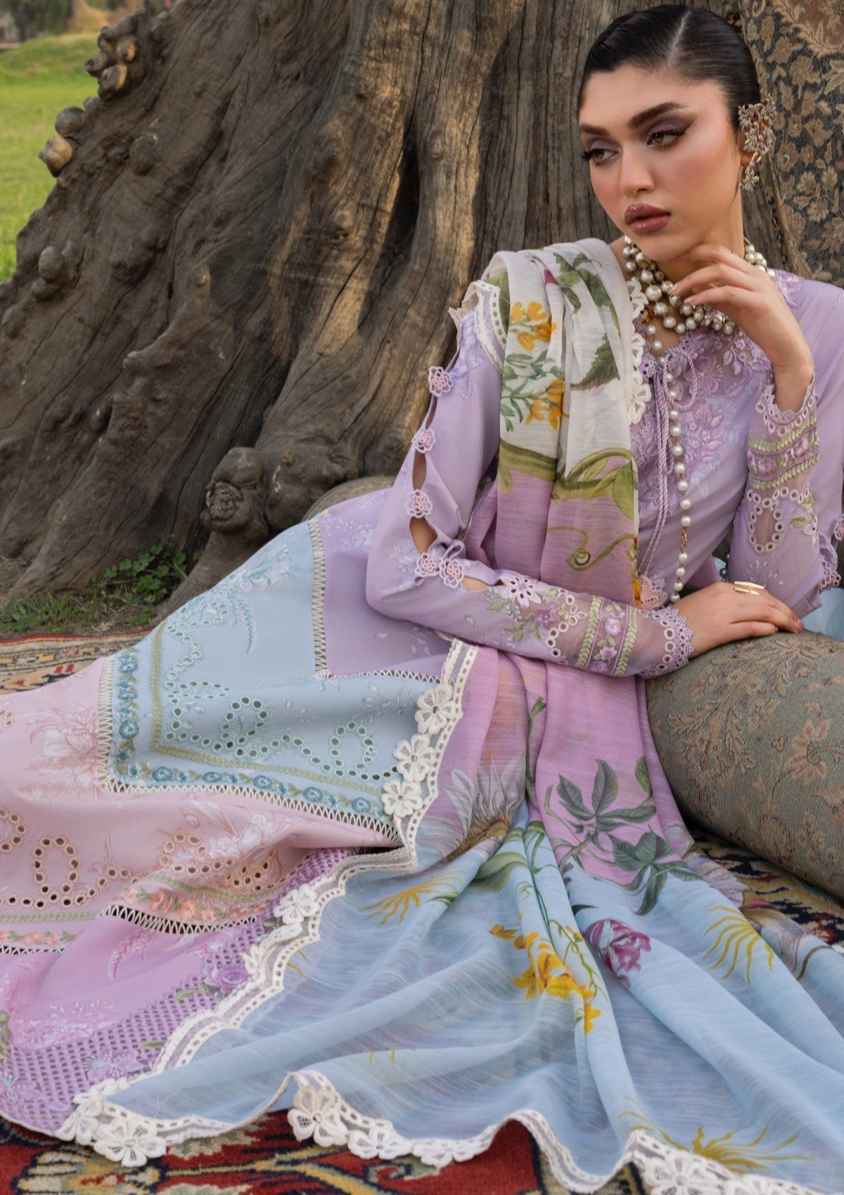 Shop from khaslibaas | Saira Shakira bloom Lawn '26 (Ava-1B) .Buy 100% original Designer Suit like Maria b, Sobia Nazir zainab Chottani Various Pakistani brands perfect for casual & formal wear.delivery available in UK, USA, Canada, UAE, Dubai and other countries... 