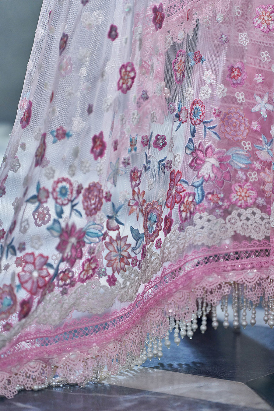 Buy from khaslibaas | sobia nazir Luxury Lawn Eid 2026 | 3 piece unstitched embroidered lawn suit for women (design 7B).choose good quality brands like Maria b zainab Chottani Various Pakistani branded dresses summer fabric, elegant design, perfect for casual & formal wear.delivery available in UK, USA, Canada, UAE, Dubai and other countries... 