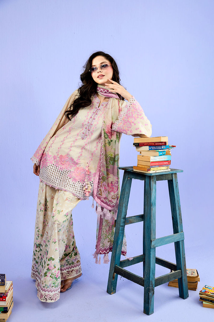 Buy from khaslibaas | sobia nazir VITAL 2026 Vol 2  | 3 piece unstitched embroidered lawn suit for women (design 7B).choose good quality brands like Maria b zainab Chottani Various Pakistani branded dresses summer fabric, elegant design, perfect for casual & formal wear.delivery available in UK, USA, Canada, UAE, Dubai and other countries... 