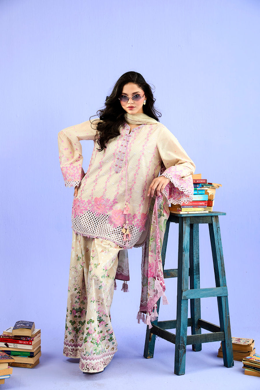 Buy from khaslibaas | sobia nazir VITAL 2026 Vol 2  | 3 piece unstitched embroidered lawn suit for women (design 7B).choose good quality brands like Maria b zainab Chottani Various Pakistani branded dresses summer fabric, elegant design, perfect for casual & formal wear.delivery available in UK, USA, Canada, UAE, Dubai and other countries... 