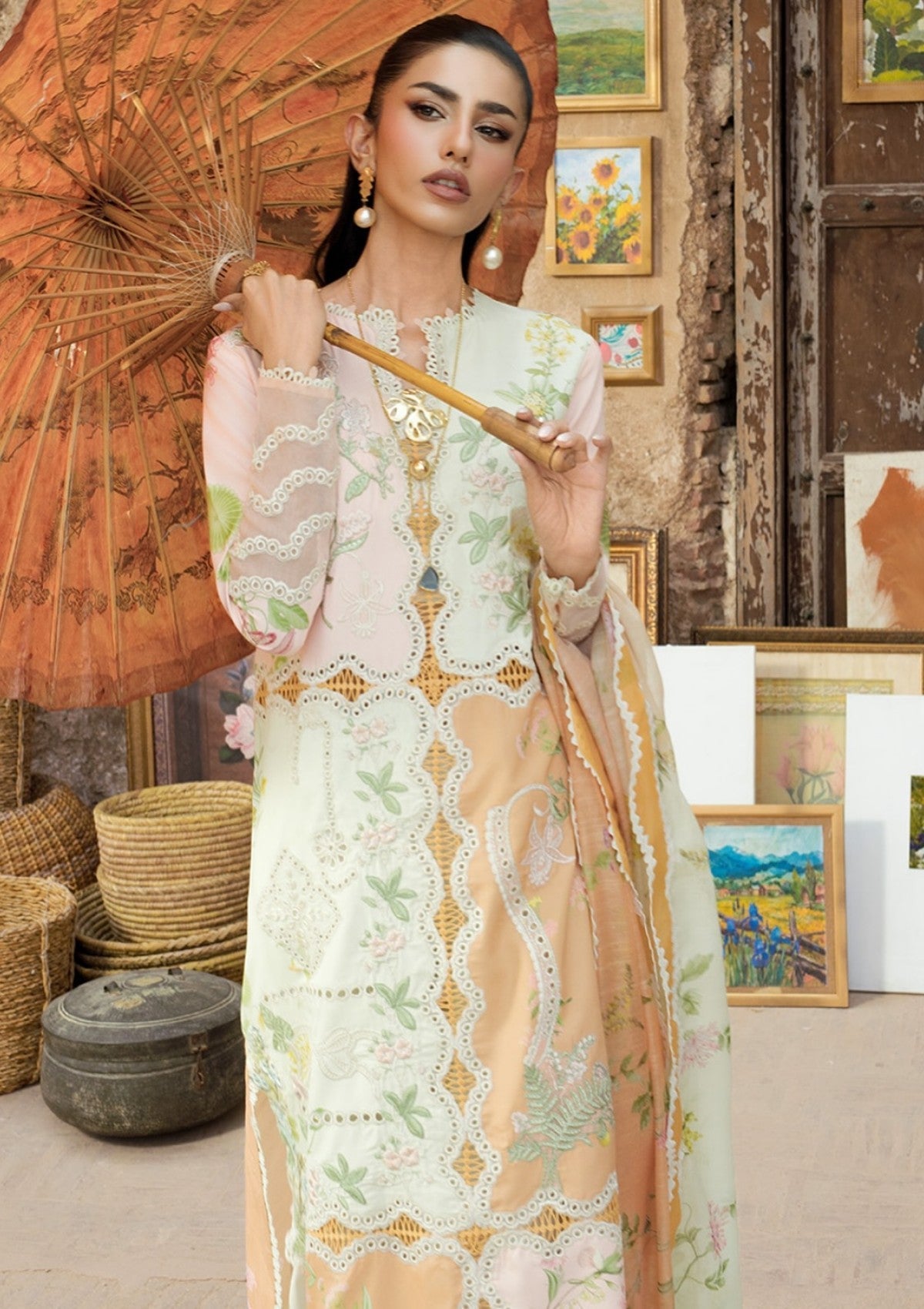 Shop from khaslibaas | Saira Shakira bloom Lawn '26 (Lana-3B) .Buy 100% original Designer Suit like Maria b, Sobia Nazir zainab Chottani Various Pakistani brands perfect for casual & formal wear.delivery available in UK, USA, Canada, UAE, Dubai and other countries... 