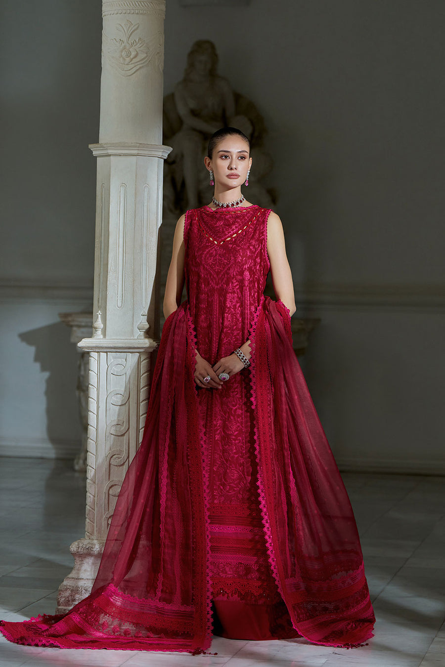 Buy from khaslibaas sobia nazir 3 piece unstitched embroidered lawn suit for women (design 9B).choose good quality brands like Maria b zainab Chottani Various Pakistani branded dresses summer fabric, elegant design, perfect for casual & formal wear.delivery available in UK, USA, Canada, UAE, Dubai and other countries... 