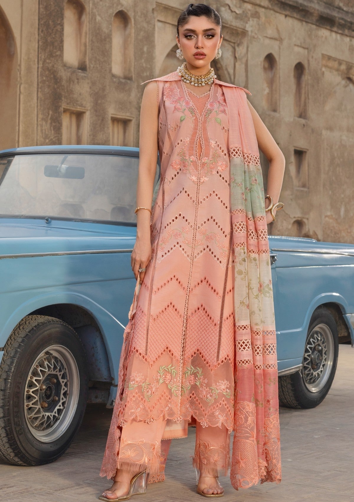 Shop from khaslibaas | Saira Shakira bloom Lawn '26 (Ambre-7A) .Buy 100% original Designer Suit like Maria b, Sobia Nazir zainab Chottani Various Pakistani brands perfect for casual & formal wear.delivery available in UK, USA, Canada, UAE, Dubai and other countries... 