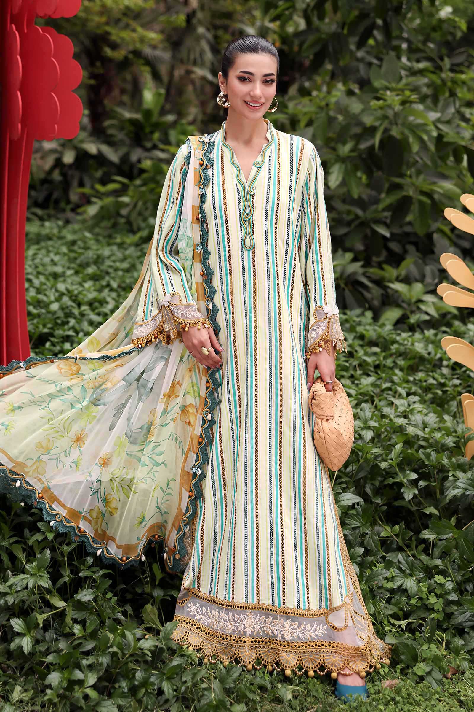 Buy from khaslibaas mariab premium 3 piece unstitched embroidered lawn suit for women (MPT-3002-B).choose good quality brands like Maria b Sobia Nazir Various Pakistani branded dresses summer fabric, elegant design, perfect for casual & formal wear.delivery available in UK, USA, Canada, UAE, Dubai and other countries... 