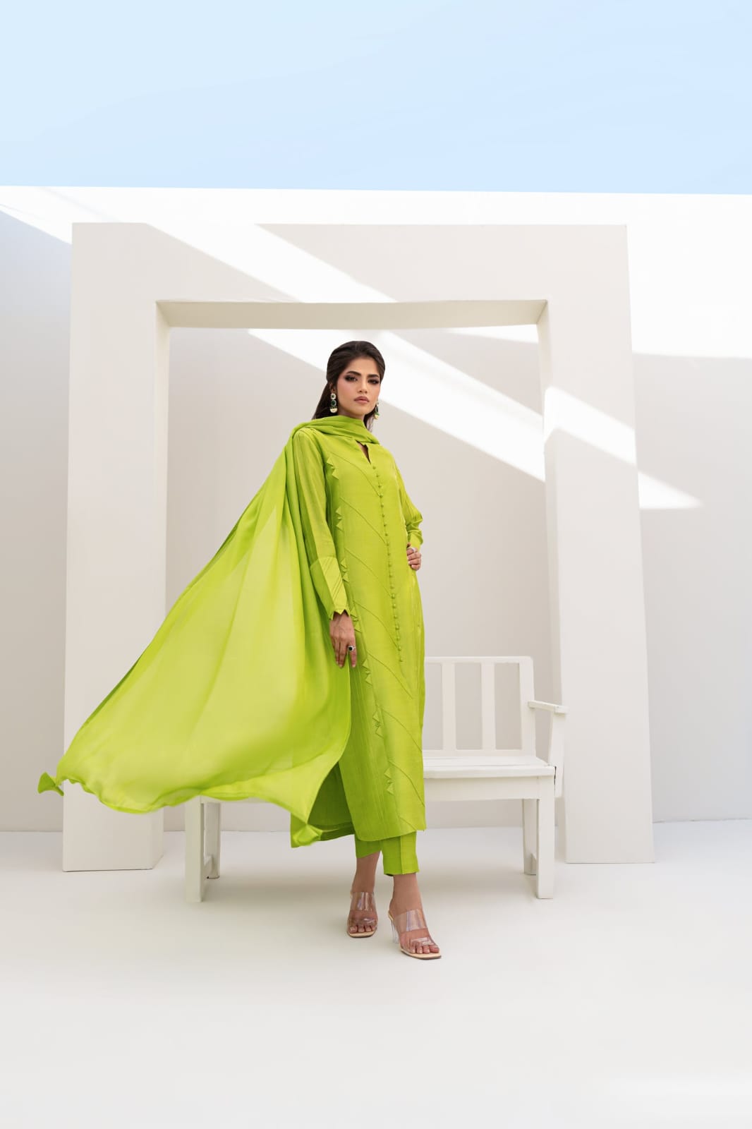Shop pure shesha silk suits from khaslibaas with great quality and style with your favourite colour delivery available in UK USA Dubai Australia and other countries. 