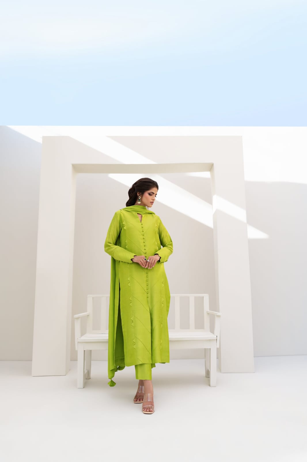Shop pure shesha silk suits from khaslibaas with great quality and style with your favourite colour delivery available in UK USA Dubai Australia and other countries. 