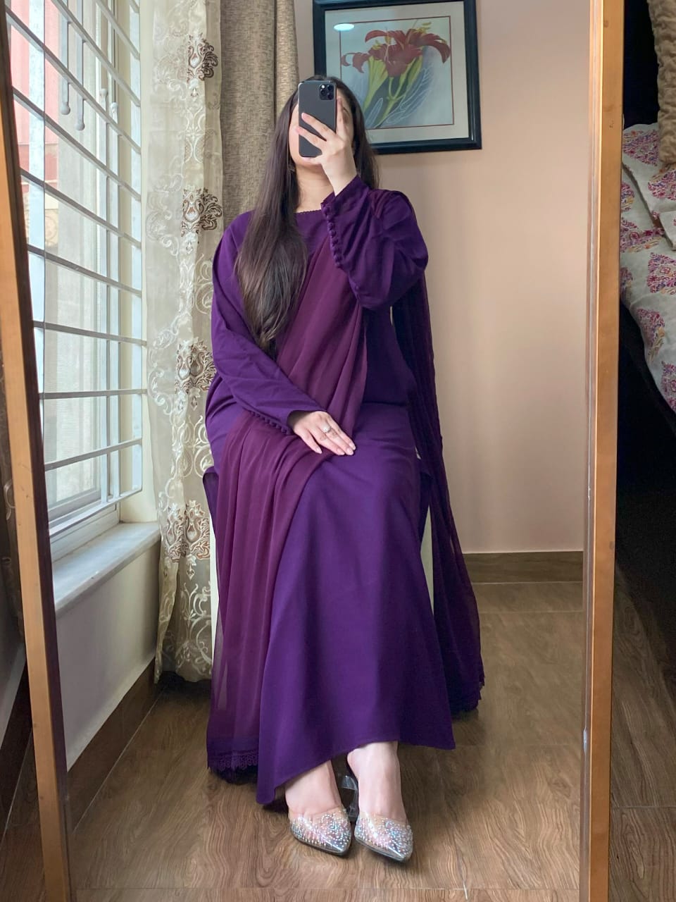 Shop pure shesha silk suits from khaslibaas with great quality and style with your favourite colour delivery available in UK USA Dubai Australia and other countries. 