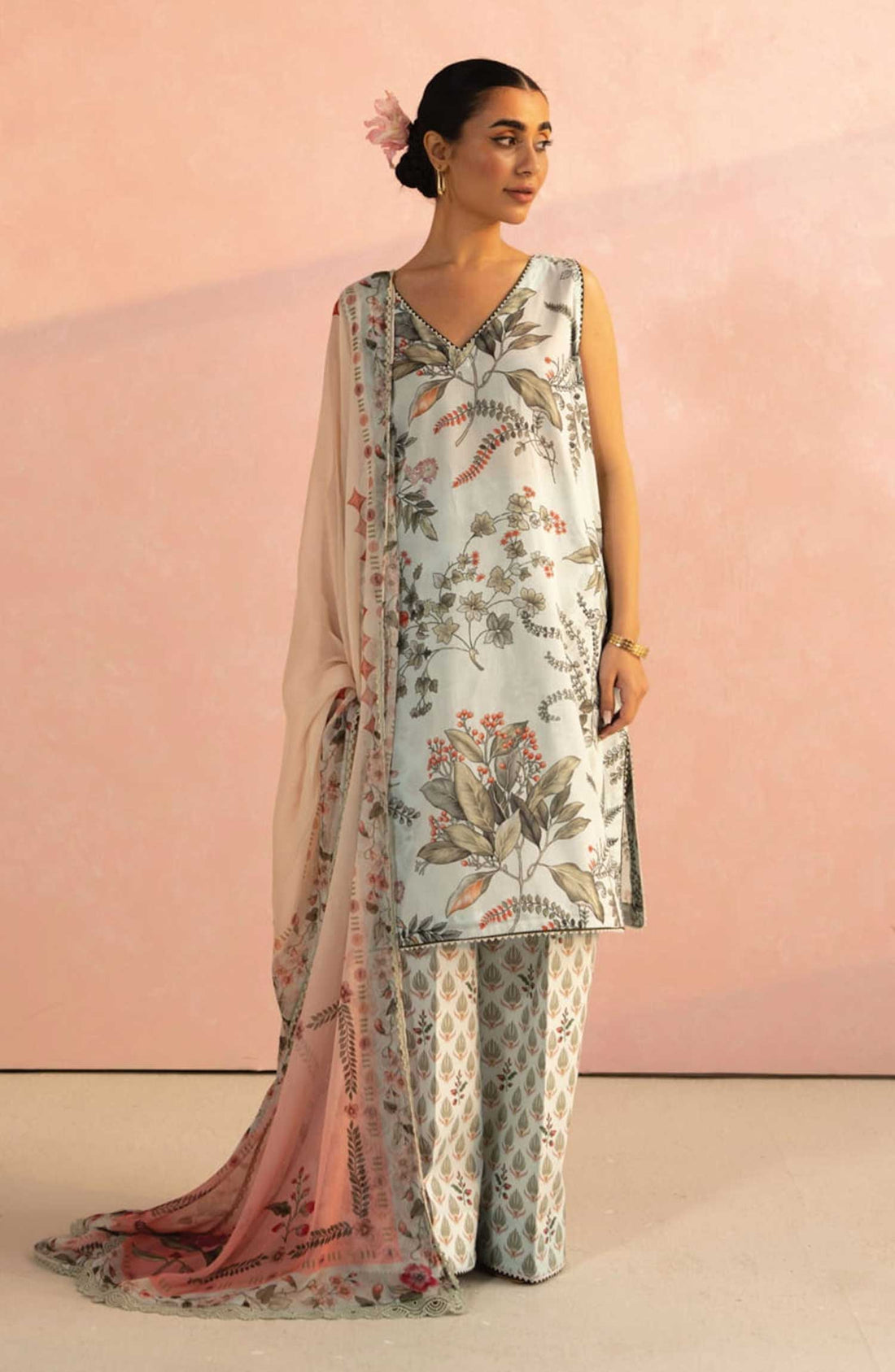 Shop from khaslibaas | Coco by Zara Shahjahan printed Lawn '26 (Nora D7-A ) .Buy 100% original Designer Suit like Maria b, Sobia Nazir zainab Chottani Various Pakistani brands perfect for casual & formal wear.delivery available in UK, USA, Canada, UAE, Dubai and other countries... 