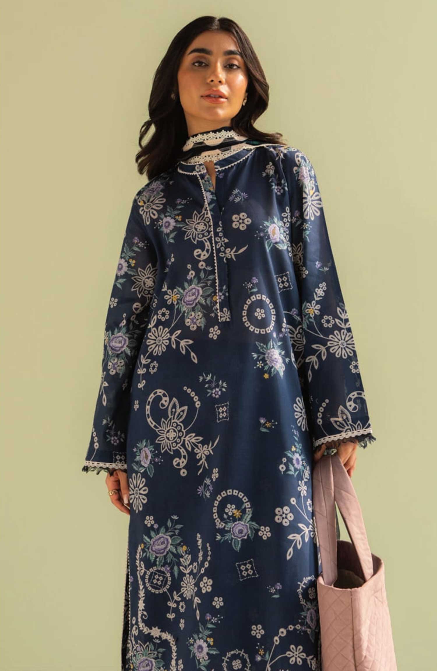Shop from khaslibaas | Coco by Zara Shahjahan printed Lawn '26 (Nora D8-A ) .Buy 100% original Designer Suit like Maria b, Sobia Nazir zainab Chottani Various Pakistani brands perfect for casual & formal wear.delivery available in UK, USA, Canada, UAE, Dubai and other countries... 