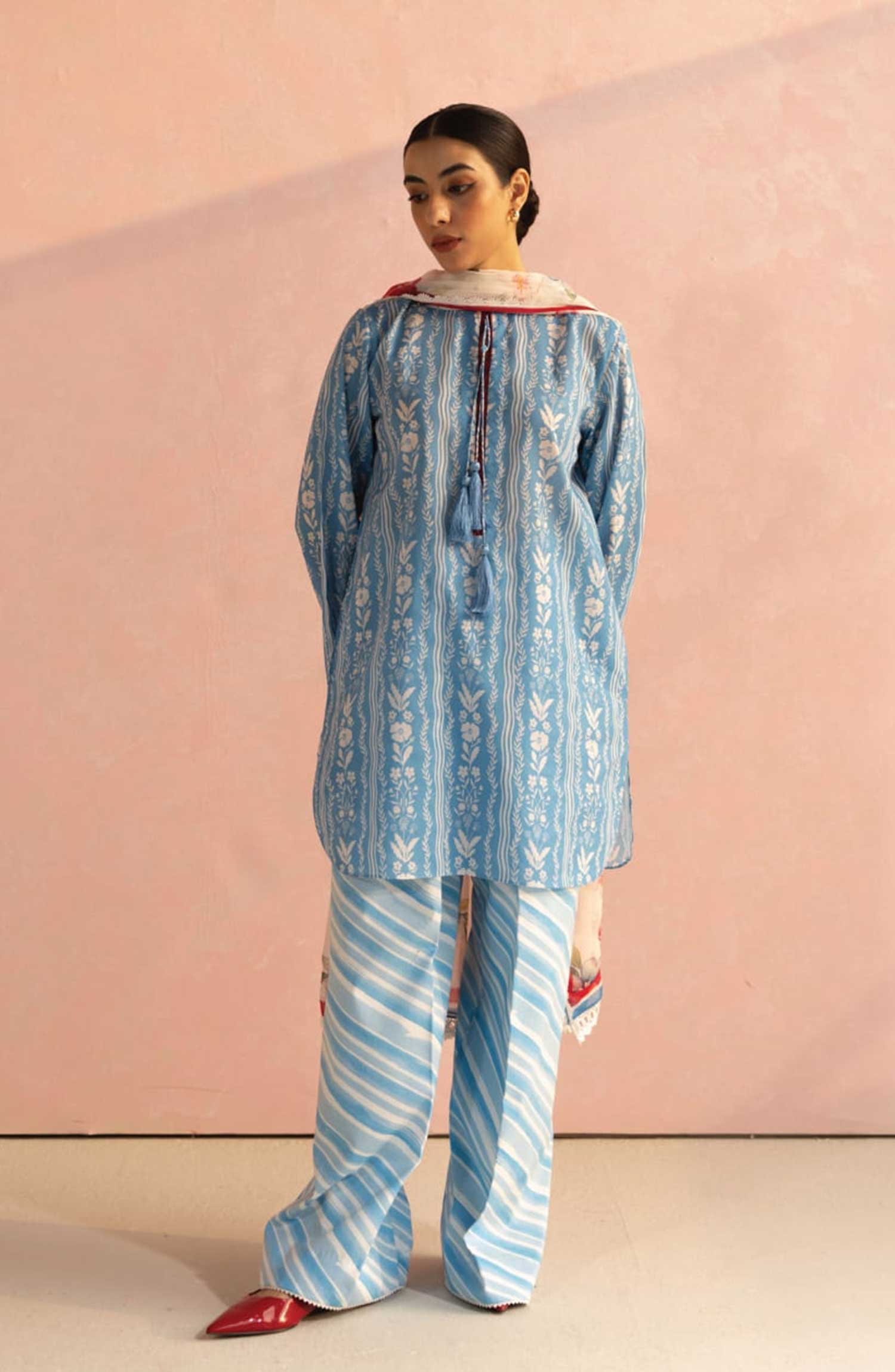 Shop from khaslibaas | Coco by Zara Shahjahan printed Lawn '26 (Amaya D9-B ) .Buy 100% original Designer Suit like Maria b, Sobia Nazir zainab Chottani Various Pakistani brands perfect for casual & formal wear.delivery available in UK, USA, Canada, UAE, Dubai and other countries... 