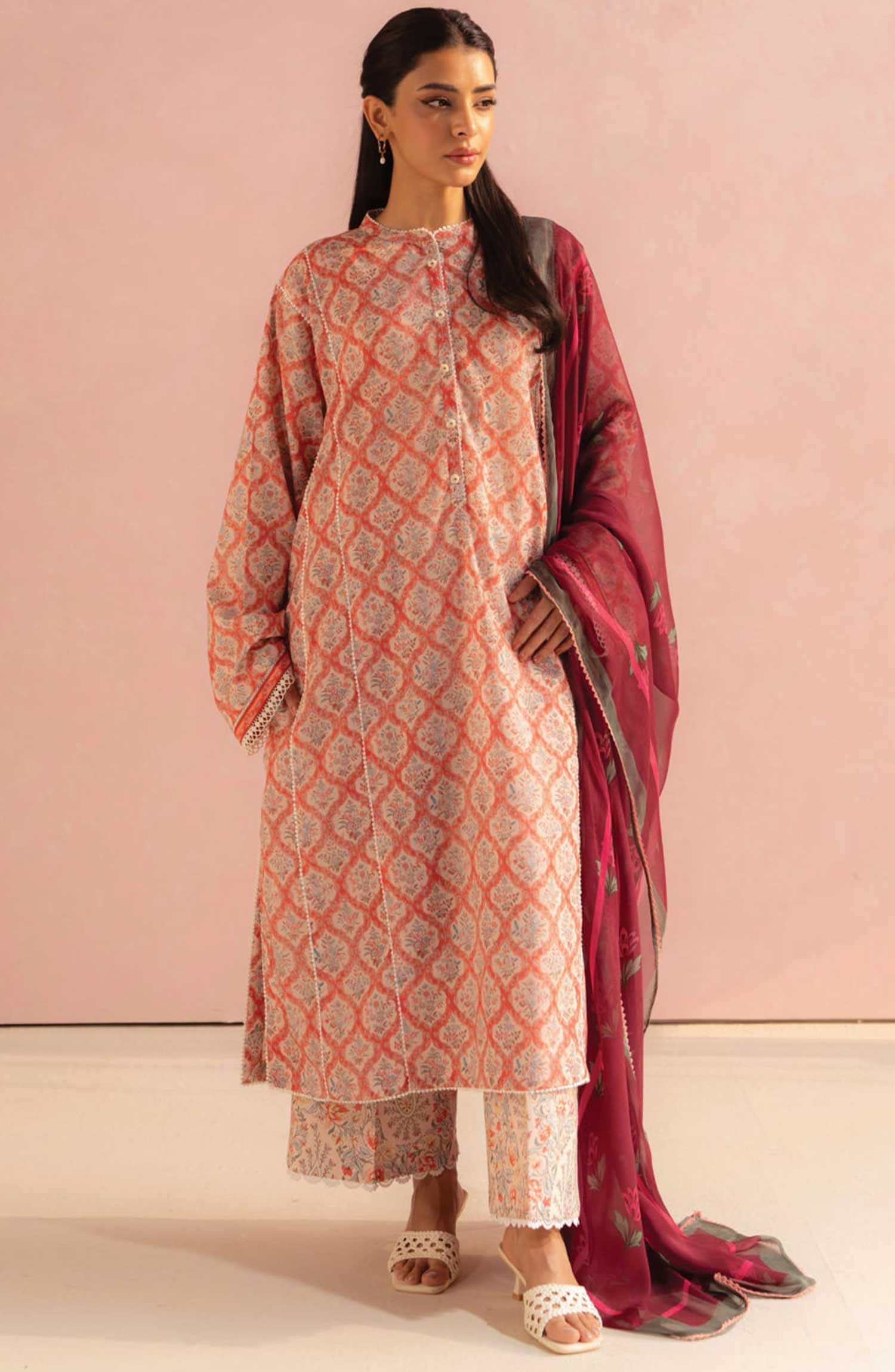 Shop from khaslibaas | Coco by Zara Shahjahan printed Lawn '26 (Amaya D10-A ) .Buy 100% original Designer Suit like Maria b, Sobia Nazir zainab Chottani Various Pakistani brands perfect for casual & formal wear.delivery available in UK, USA, Canada, UAE, Dubai and other countries... 