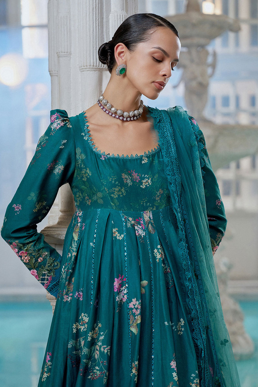 Buy from khaslibaas | sobia nazir Luxury Lawn Eid 2026 | 3 piece unstitched embroidered lawn suit for women (design 10B).choose good quality brands like Maria b zainab Chottani Various Pakistani branded dresses summer fabric, elegant design, perfect for casual & formal wear.delivery available in UK, USA, Canada, UAE, Dubai and other countries... 