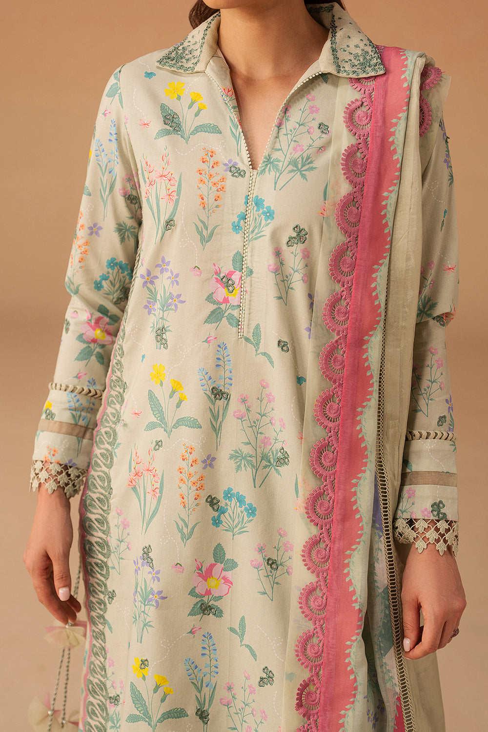 Buy Afrozeh | Haze - Summer Edit'26 (Sunlaced Green ) Suit 3 Pcs | Women Summer Dresses 2026.choose good quality brands like Maria b zainab Chottani, Hussain Rehar, sobia nazir etc... Various Pakistani branded dresses summer fabric, elegant design, perfect for casual & formal wear also shop eid collections from khaslibaas .delivery available in UK, USA, Canada, UAE, Dubai and other countries... 