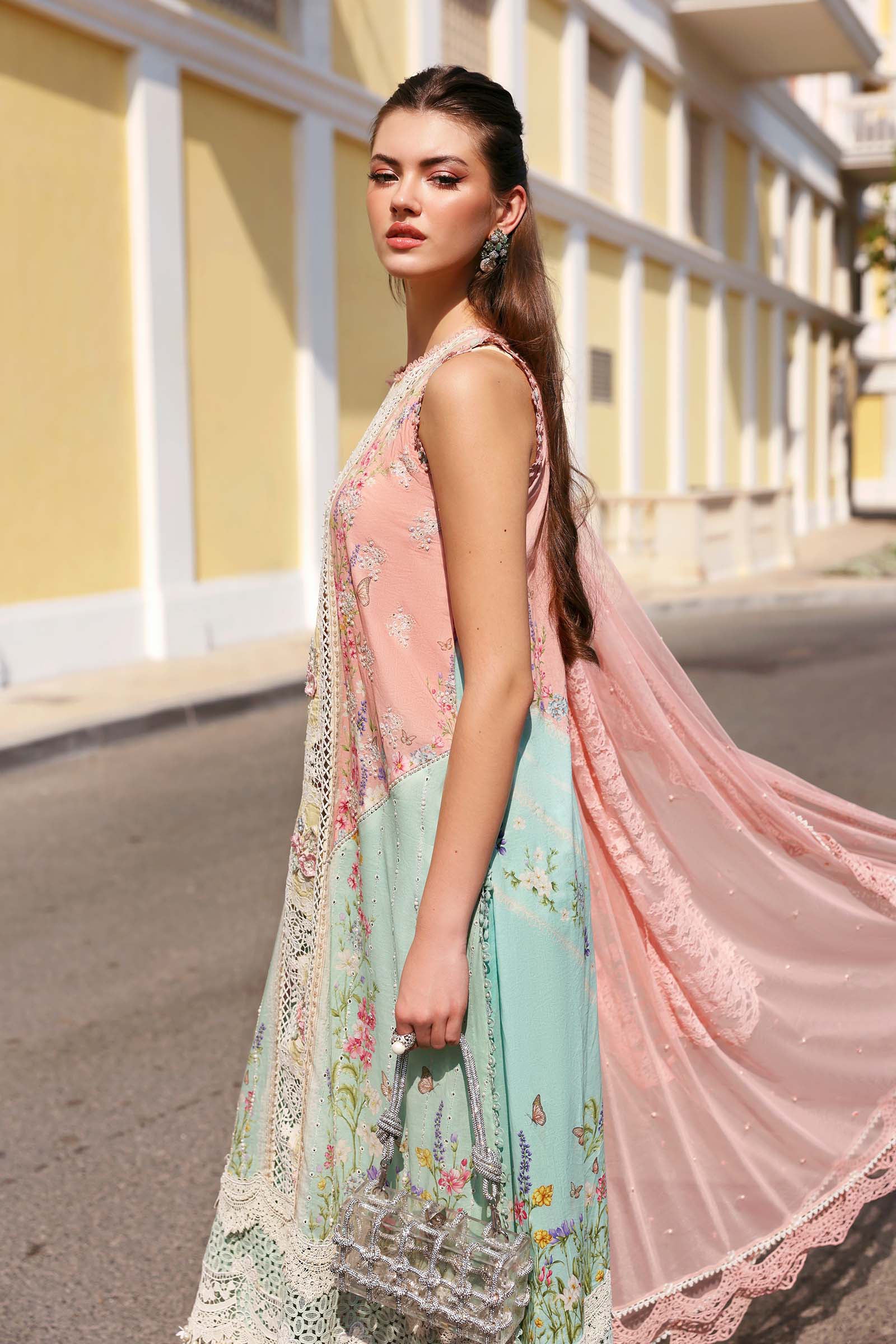 Buy from khaslibaas mariab Luxury 3 piece unstitched embroidered lawn suit for women ( D-2606-A).choose good quality brands like Maria b Sobia Nazir Various Pakistani branded dresses summer fabric, elegant design, perfect for casual & formal wear.delivery available in UK, USA,Australia, Canada, UAE, Dubai and other countries... 