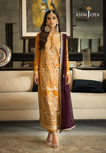 Buy Asim Jofa AJRN#09 Rang-e-Noor collection. choose good quality brands like Maria b zainab Chottani, Hussain Rehar etc... Various Pakistani branded dresses summer fabric, elegant design, perfect for casual & formal wear also shop eid collections from khaslibaas .delivery available in UK, USA, Canada, UAE, Dubai and other countries... 