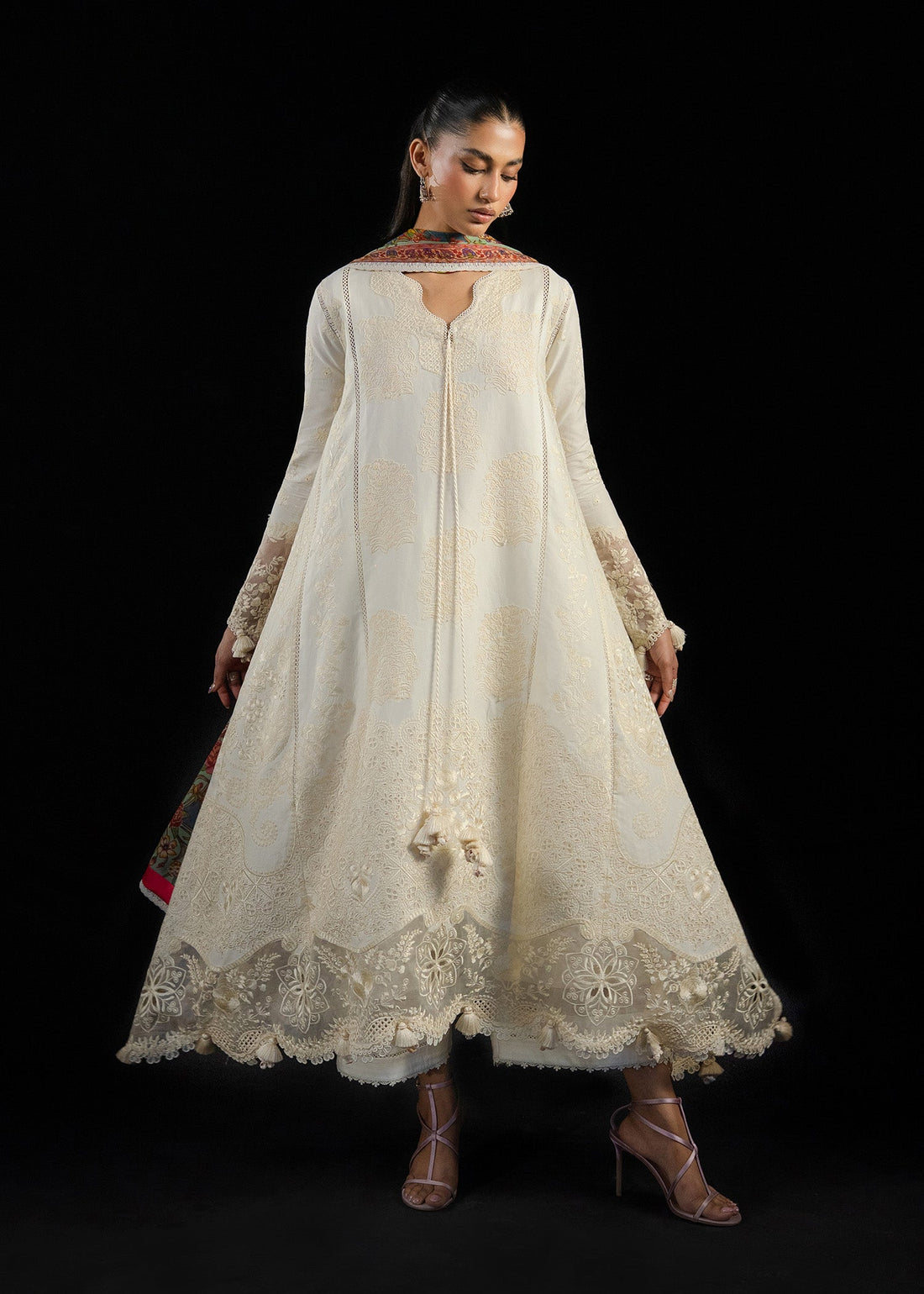 Buy from khaslibaas | Hussain Rehar Zan ss26 | 3 piece unstitched embroidered lawn suit for women (Sefi).choose good quality brands like Maria b, Sobia Nazir zainab Chottani Various Pakistani branded dresses summer fabric, elegant design, perfect for casual & formal wear.delivery available in UK, USA, Canada, UAE, Dubai and other countries... 