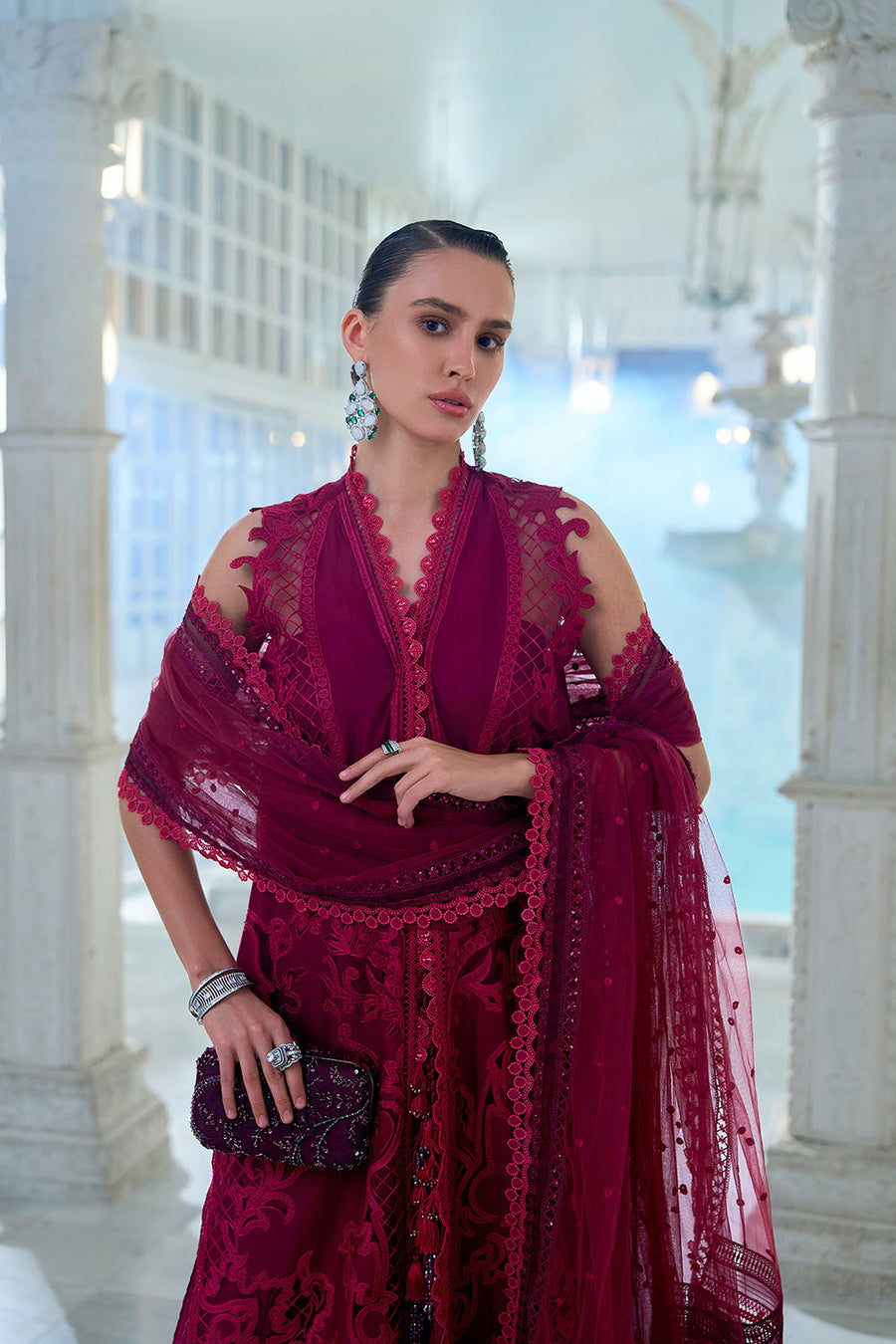 Buy from khaslibaas | sobia nazir Luxury Lawn Eid 2026 | 3 piece unstitched embroidered lawn suit for women (design 5A).choose good quality brands like Maria b zainab Chottani Various Pakistani branded dresses summer fabric, elegant design, perfect for casual & formal wear.delivery available in UK, USA, Canada, UAE, Dubai and other countries... 