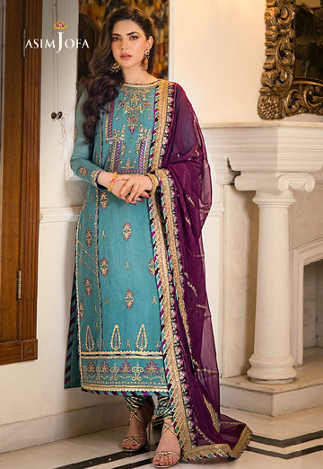 Buy Asim jofa | AJZS-17 Luxury Eid collection | Women FESTIVE Dress 2026.choose good quality brands like Maria b zainab Chottani, Hussain Rehar etc... Various Pakistani branded dresses summer fabric, elegant design, perfect for casual & formal wear also shop eid collections from khaslibaas .delivery available in UK, USA, Canada, UAE, Dubai and other countries... 