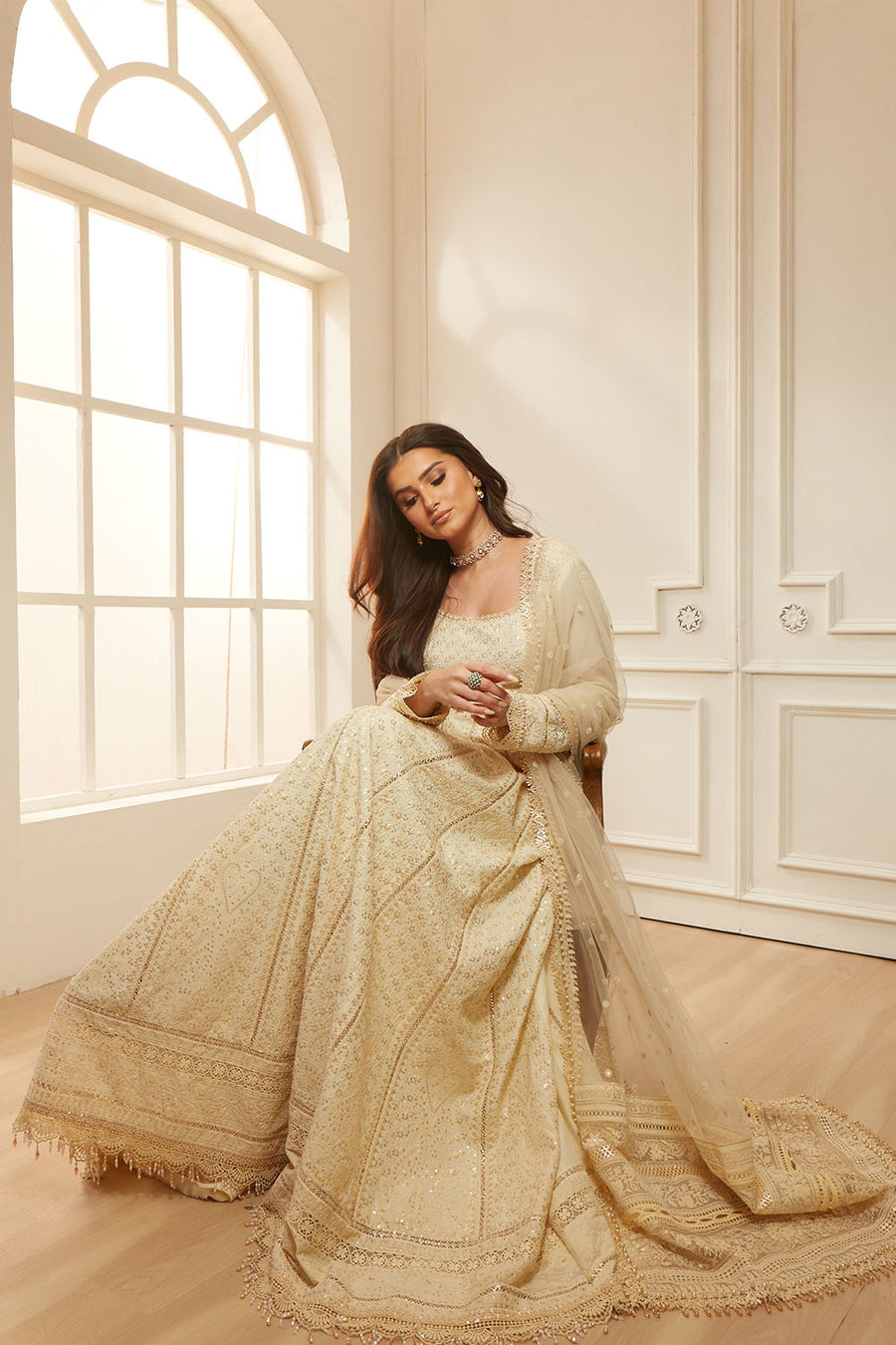 Buy from khaslibaas | sobia nazir Luxury Lawn Eid 2026 | 3 piece unstitched embroidered lawn suit for women (design 1A).choose good quality brands like Maria b zainab Chottani Various Pakistani branded dresses summer fabric, elegant design, perfect for casual & formal wear.delivery available in UK, USA, Canada, UAE, Dubai and other countries... 