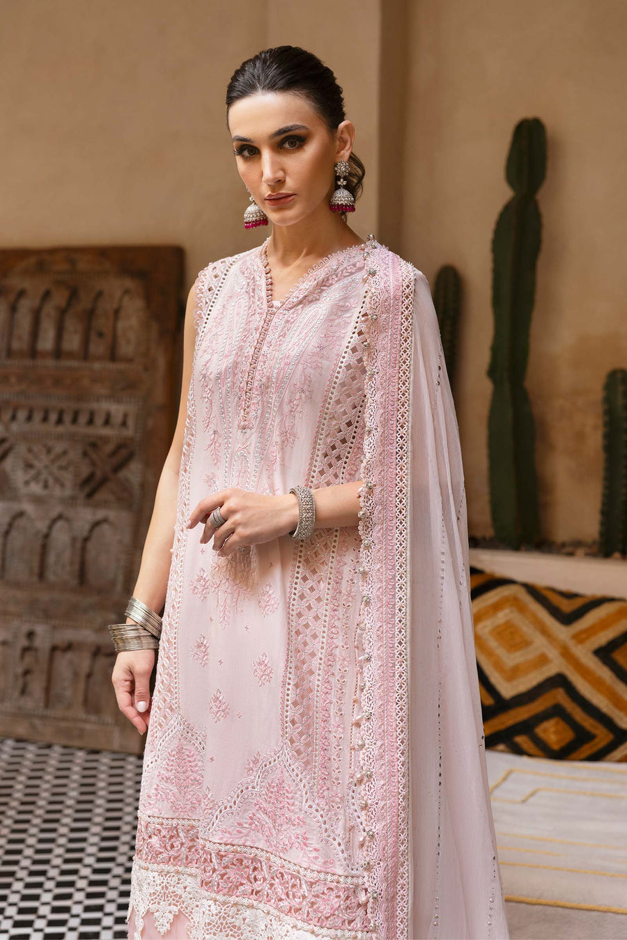 Buy from khaslibaas mariab | Voyage a’Luxe Luxury Lawn '25 - 3 piece unstitched embroidered lawn suit for women ( D-11A).choose good quality brands like Maria b Sobia Nazir Various Pakistani branded dresses summer fabric, elegant design, perfect for casual & formal wear.delivery available in UK, USA,Australia, Canada, UAE, Dubai and other countries... 