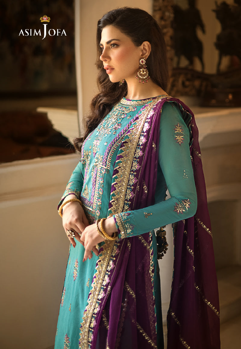 Buy Asim jofa | AJZS-17 Luxury Eid collection | Women FESTIVE Dress 2026.choose good quality brands like Maria b zainab Chottani, Hussain Rehar etc... Various Pakistani branded dresses summer fabric, elegant design, perfect for casual & formal wear also shop eid collections from khaslibaas .delivery available in UK, USA, Canada, UAE, Dubai and other countries... 