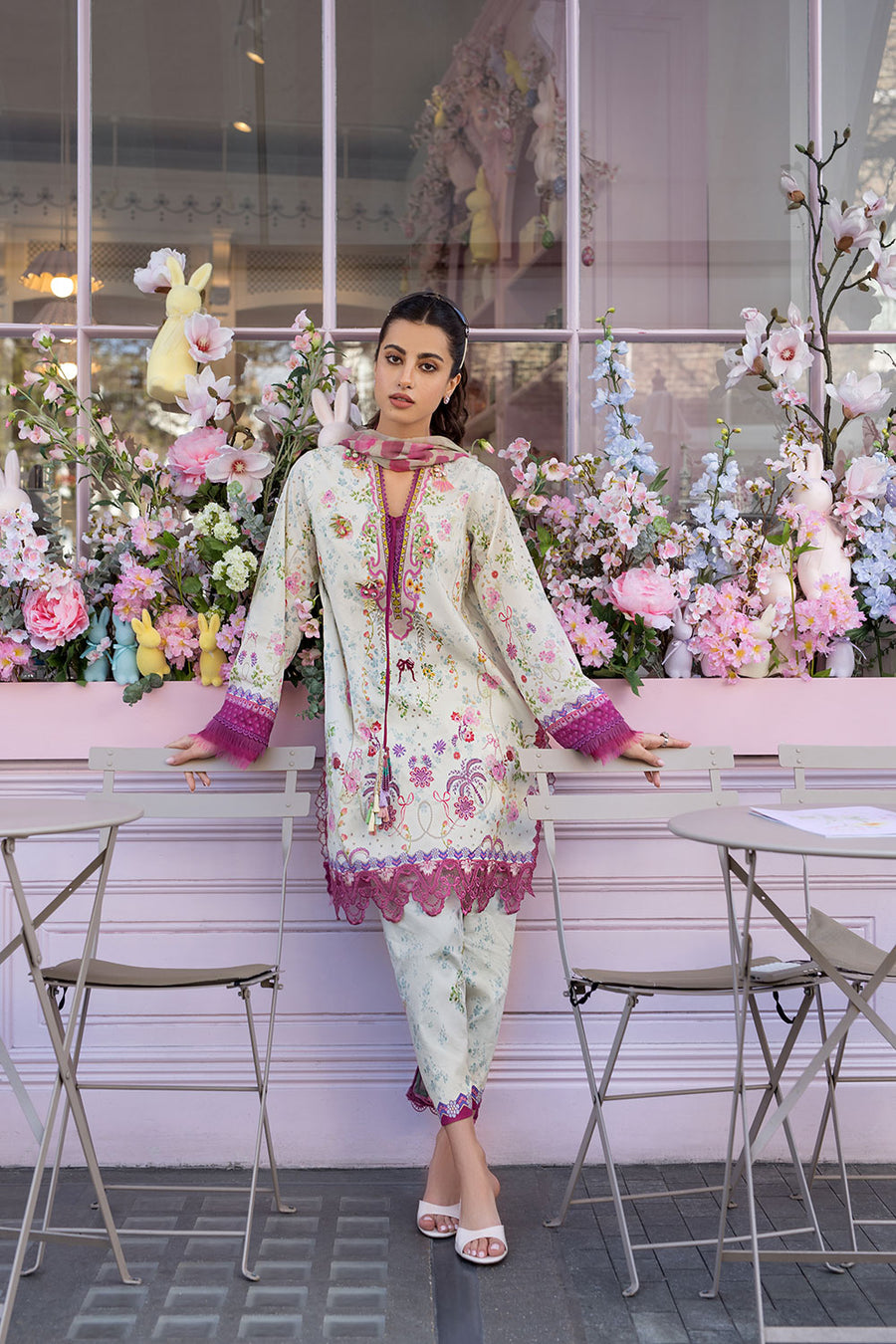 Buy SN Prints Design 7B Unstitched Lawn Suit 2026 | Women Summer Collection for women.choose good quality brands like Maria b zainab Chottani, Hussain Rehar etc... Various Pakistani branded dresses summer fabric, elegant design, perfect for casual & formal wear also shop eid collections from khaslibaas .delivery available in UK, USA, Canada, UAE, Dubai and other countries... 